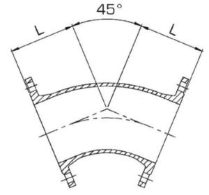 LAIPPAKULMAYHDE FFK/DN150/45AST./EPOKS. PAM