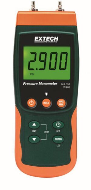 DATALOGGERI EXTECH MANOMETRI .2.9psi (200mbar)