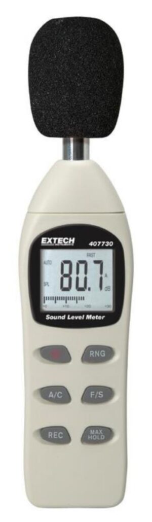 DESIBELIMITTARI EXTECH ALUEELLE 40 - 130 dB